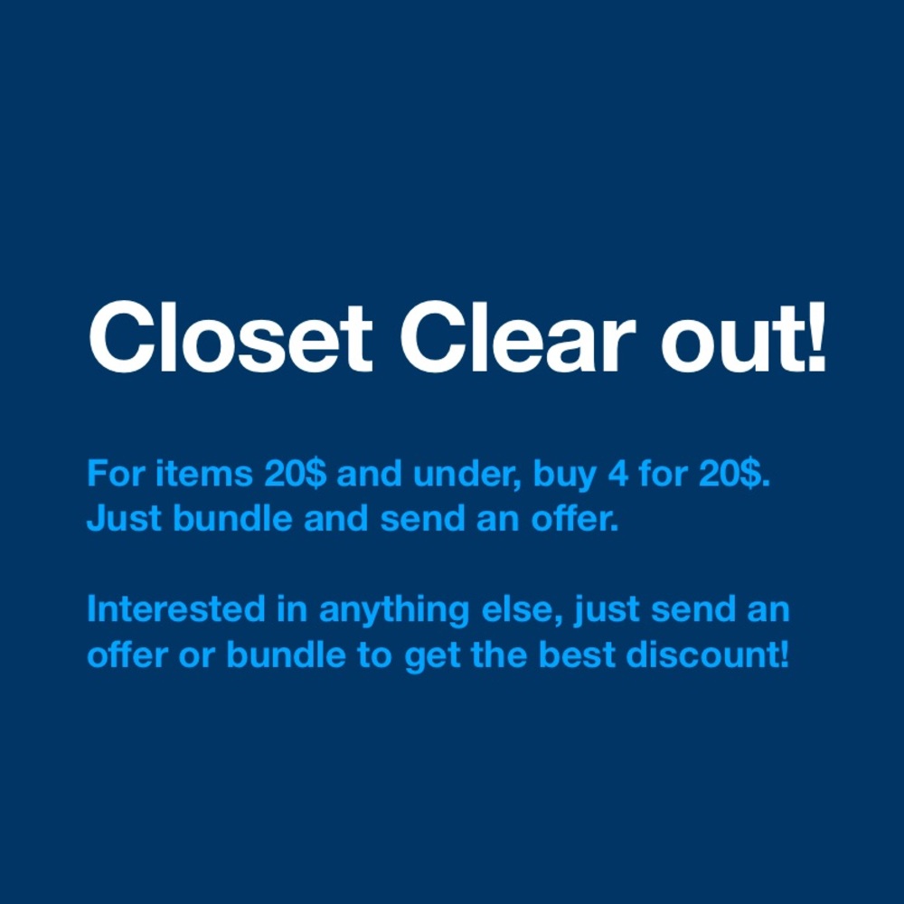 Clearing out my closet!